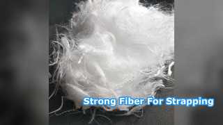 Fibra de poliéster virgem de alta resistência para cintas